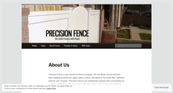 Desktop Screenshot of precisionfence.net