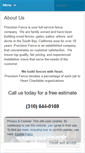 Mobile Screenshot of precisionfence.net